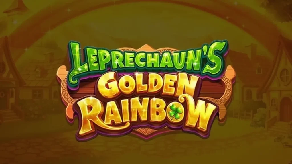 Gambar permainan slot Leprechaun's Golden Rainbow dengan tema Irlandia