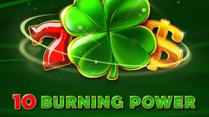 Tampilan visual slot 10 Burning Power dengan simbol buah klasik