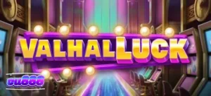 Tampilan visual permainan slot ValhalLuck dengan tema mitologi Nordik
